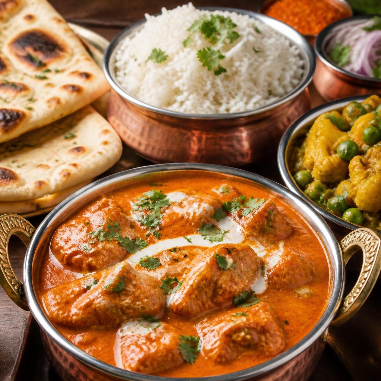 Butter chicken, rice and naan — the daily menu Spice 'n' Tadka was built on